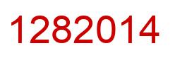 Number 1282014 red image