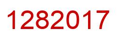 Number 1282017 red image