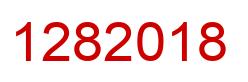 Number 1282018 red image