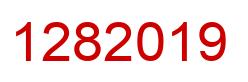 Number 1282019 red image