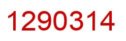 Number 1290314 red image