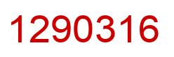 Number 1290316 red image