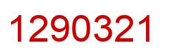 Number 1290321 red image