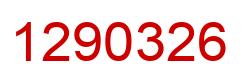 Number 1290326 red image