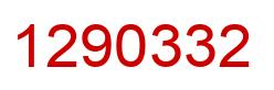 Number 1290332 red image