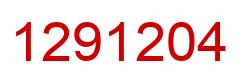 Number 1291204 red image