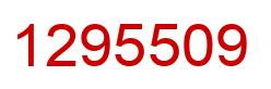 Number 1295509 red image