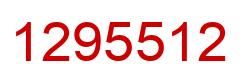 Number 1295512 red image
