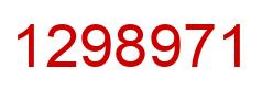 Number 1298971 red image