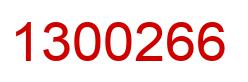 Number 1300266 red image