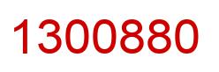 Number 1300880 red image