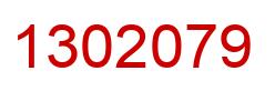 Number 1302079 red image