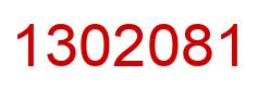 Number 1302081 red image