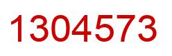 Number 1304573 red image