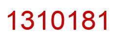 Number 1310181 red image