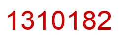 Number 1310182 red image