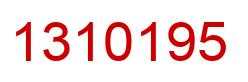 Number 1310195 red image