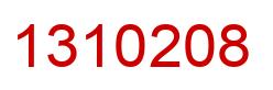 Number 1310208 red image