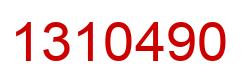 Número 1310490 imagen rojo