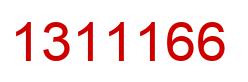 Number 1311166 red image