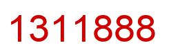 Number 1311888 red image
