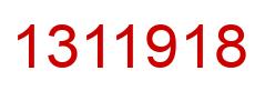 Number 1311918 red image