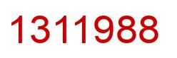 Number 1311988 red image