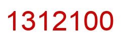Number 1312100 red image