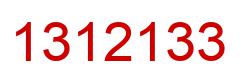 Number 1312133 red image