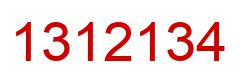 Number 1312134 red image