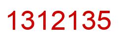 Number 1312135 red image