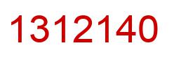 Number 1312140 red image