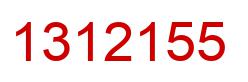Number 1312155 red image