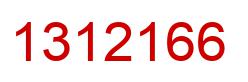 Number 1312166 red image