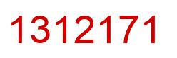 Number 1312171 red image