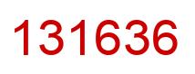 Número 131636 imagen rojo