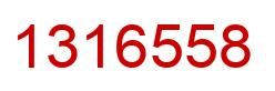 Número 1316558 imagen rojo