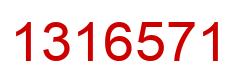 Número 1316571 imagen rojo