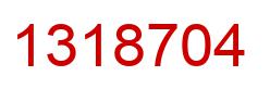 Number 1318704 red image