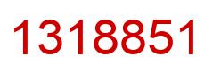 Number 1318851 red image
