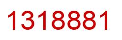Number 1318881 red image