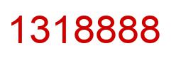 Number 1318888 red image