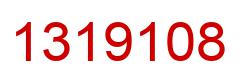 Number 1319108 red image