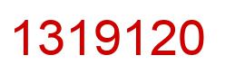 Number 1319120 red image