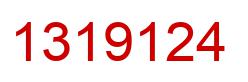 Number 1319124 red image