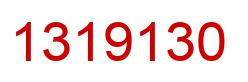 Number 1319130 red image