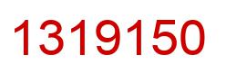 Number 1319150 red image