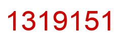 Number 1319151 red image