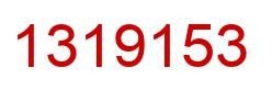 Number 1319153 red image