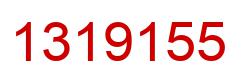 Number 1319155 red image